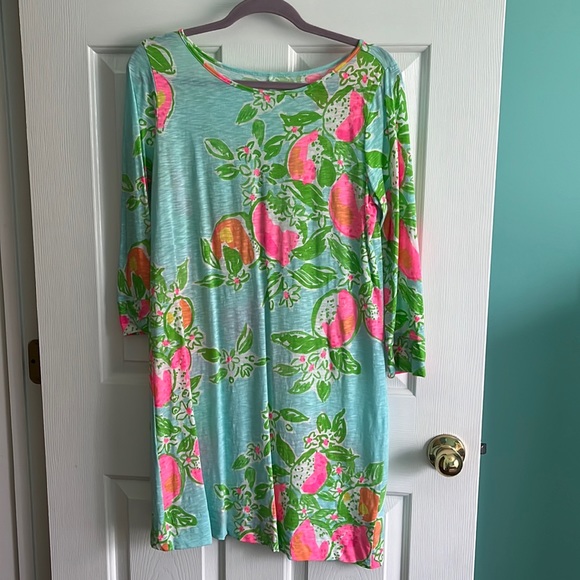 Lilly Pulitzer “Marlow” Pink Lemonade dress size medium - Picture 2 of 6